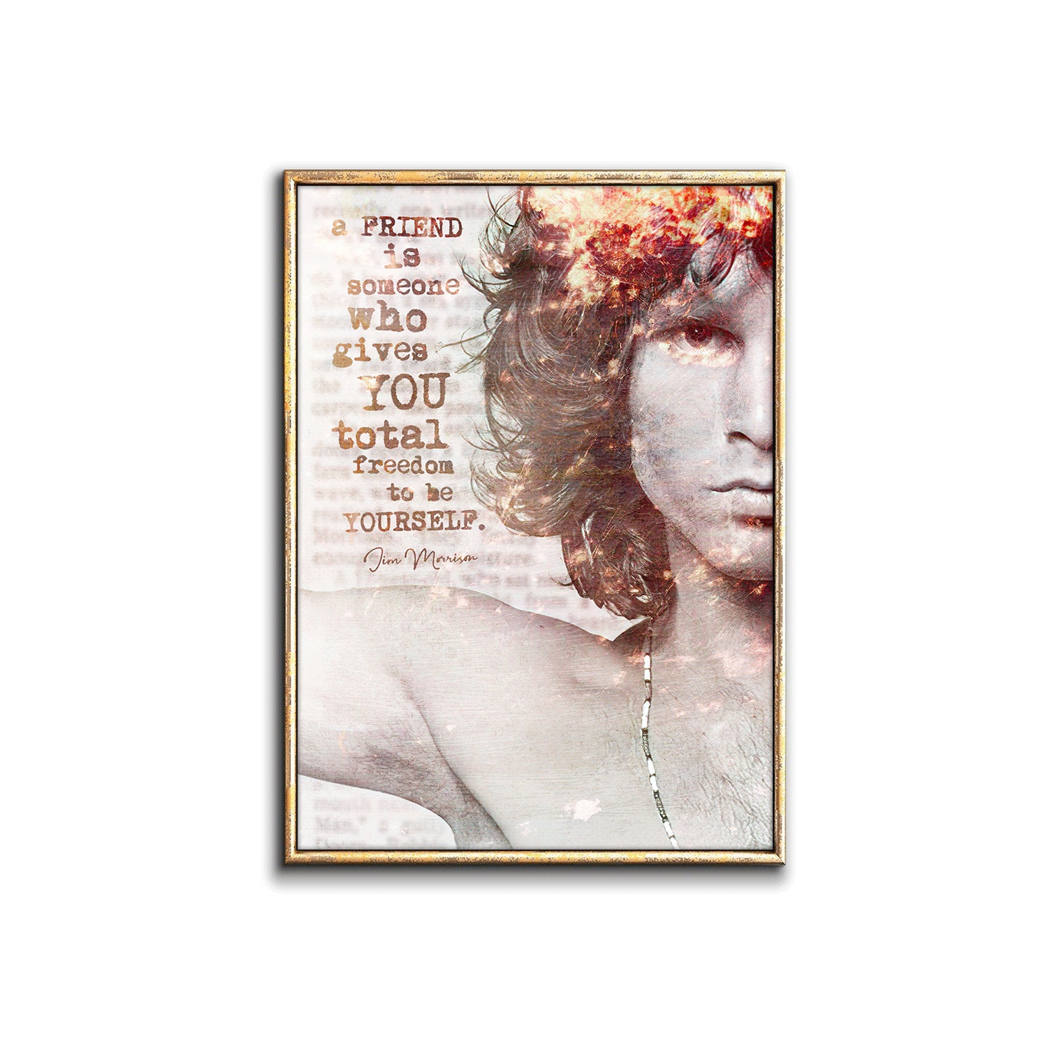 Jim Morrison inspirational quote print motivational poster | Etsy