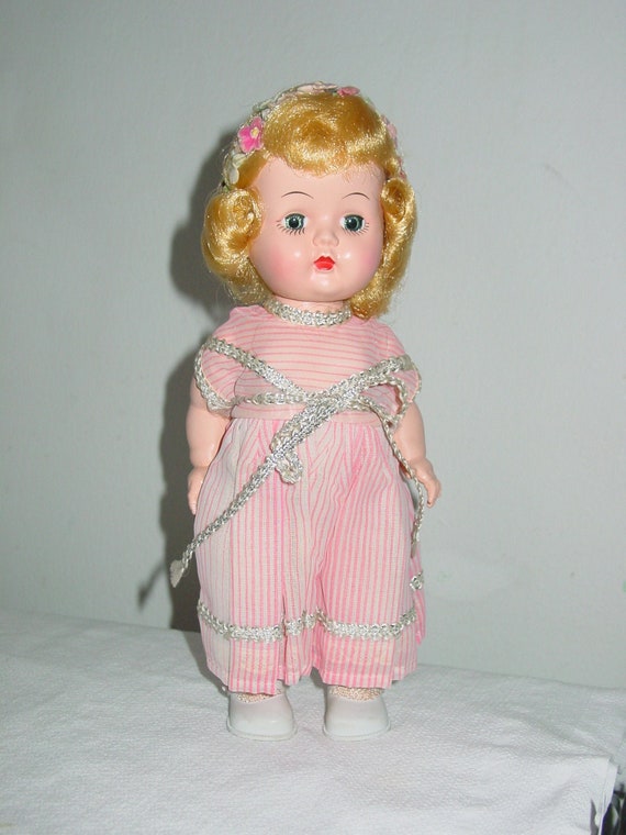 Vintage Doll 1950s Hard Plastic 10.5