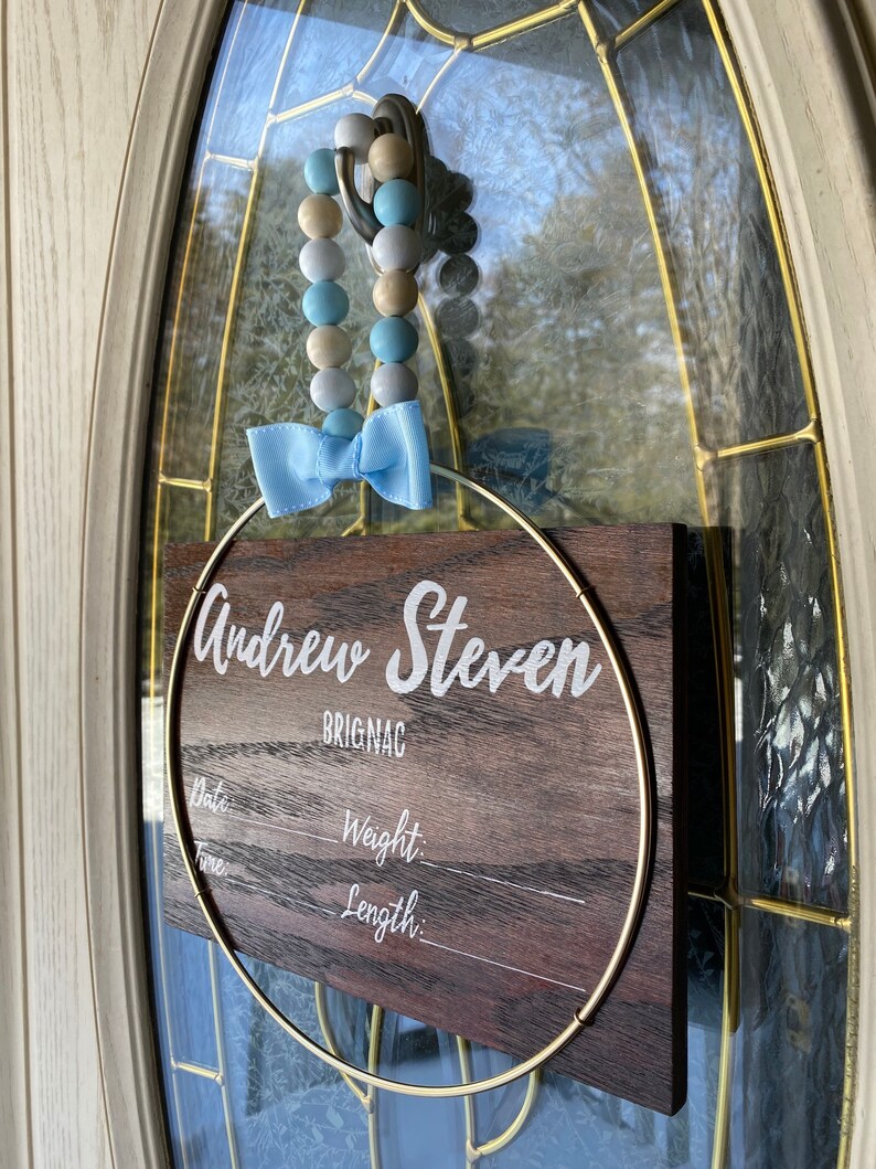 Hospital Door Hanger Boy Baby Boy Door Hanger Boy Hospital Etsy