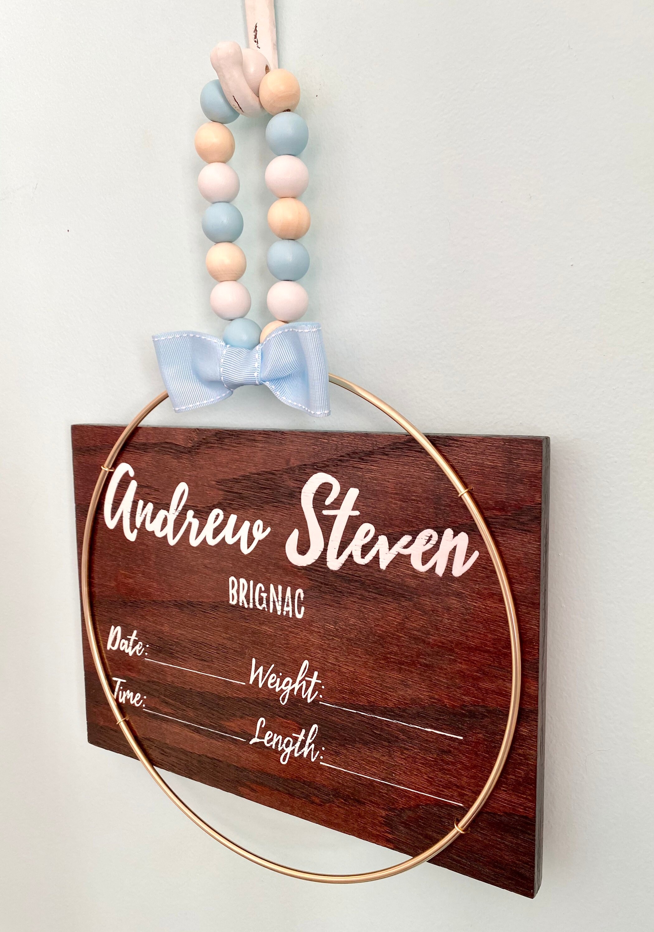 Hospital Door Hanger Boy Baby Boy Door Hanger Boy Hospital Etsy