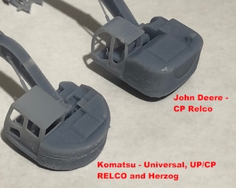 N Scale MoW Excavator Kit - Various Configs - 3D Resin Kit