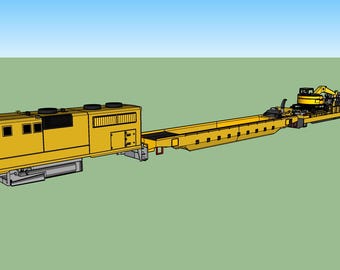 N Scale DP RELCO MoW Bananen Train - 3D Resin Bausatz