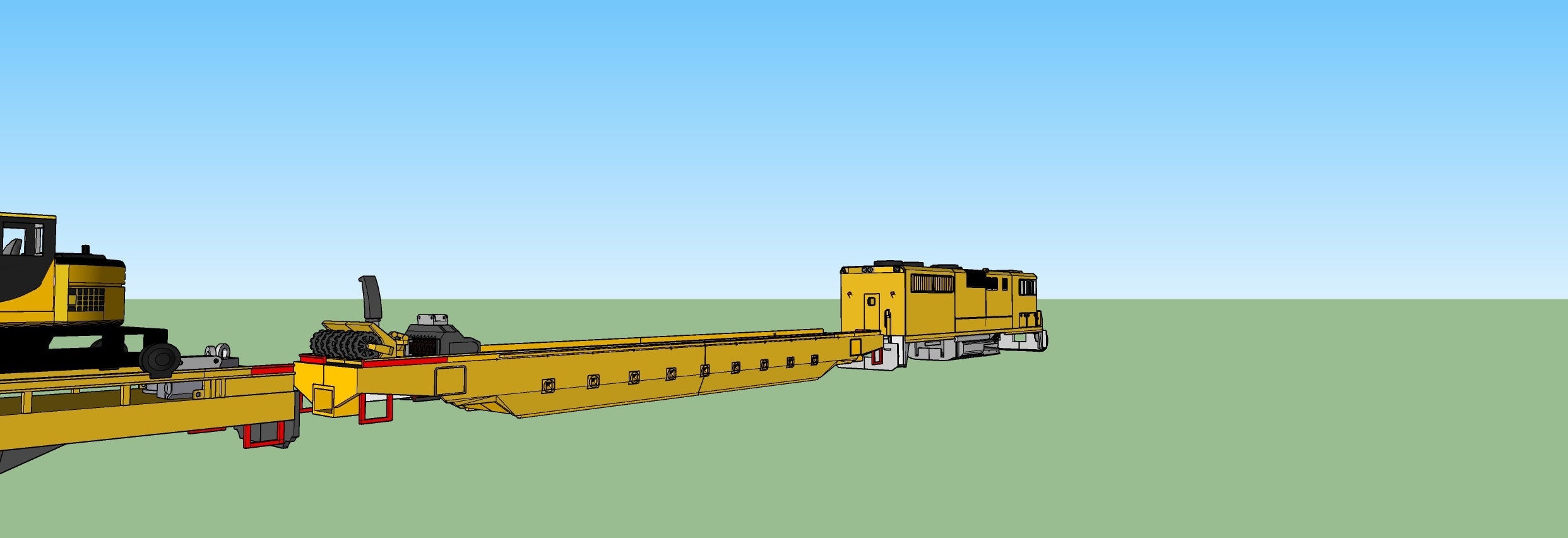N Scale Cp Mow - Well Car Addon 3 Pack 3D Resin Kit