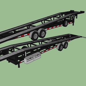 N Scale Car Hauler with Details- 3D Resin Kit