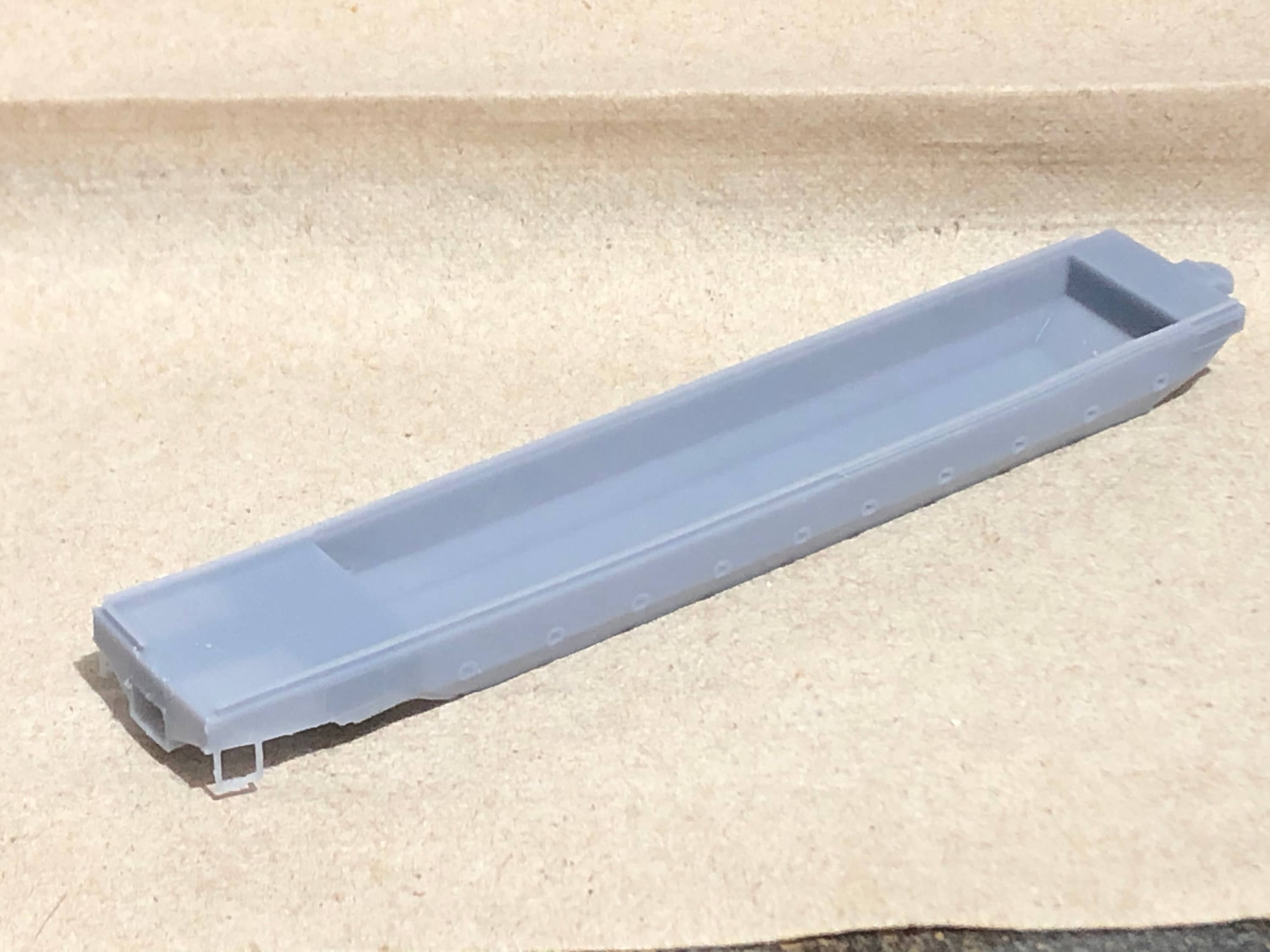 N Scale Cp Mow - Well Car Set Abc with Acc 3D Resin Kit