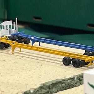 N Scale  53' Gooseneck Intermodal Chassis - 3D Resin Kit