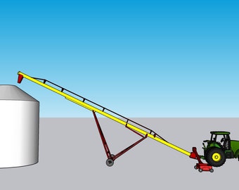 N 70' Auger Raised / Collapsed