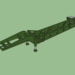 N Scale 43&#39; Drop Frame Chassis -2 Pack