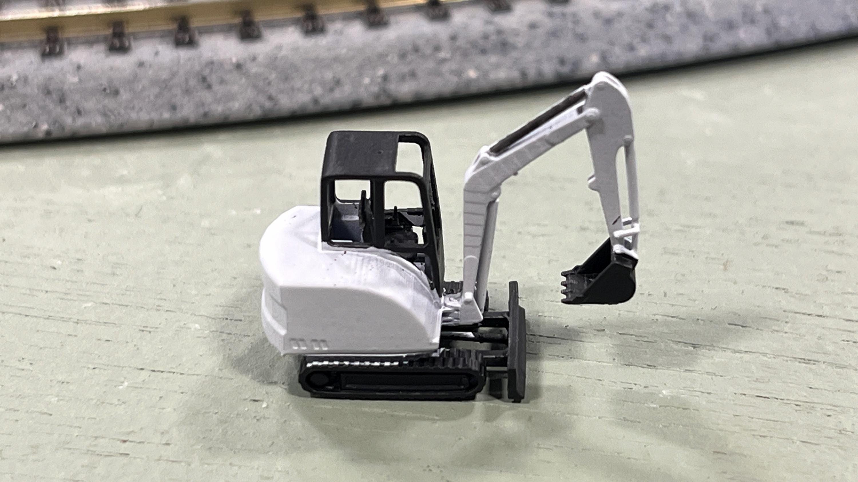 N Scale Mini Excavator - 2 Pack 3D Resin Kit
