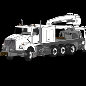 N Scale Brandt HiRail Truck