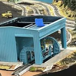 N Scale Rotary Coal Dumper - Static