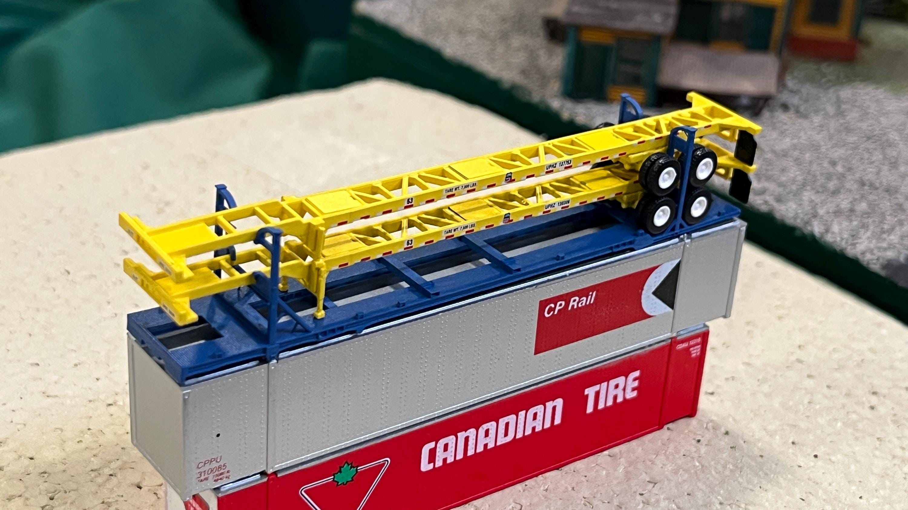N Scale 53' Intermodal Chassis Transport Rack - 3D Resin Kit - Etsy