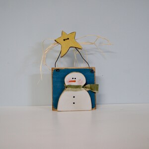 Primitive Snowman Block