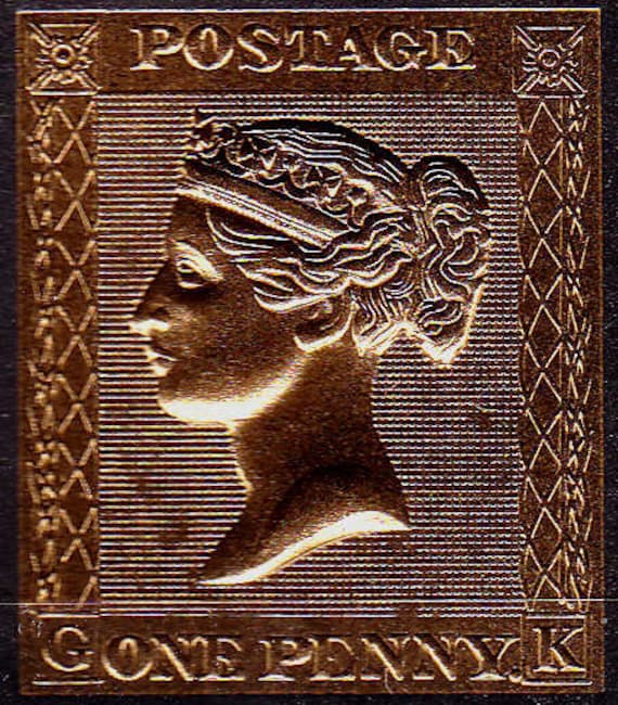Cook Islands 2013, Queen Victoria/one Penny Black Stamp in