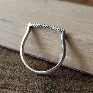 Leaf style ring - stackings rings , sterling silver 925, handmade ring , stacking, rings , boho ring , Ring, statement rings, silver, gifts