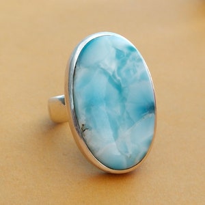 minimalist#summer gift# personalized gifts# wedding# larimar# blue stone# free shipping item , rings, gift# wedding gift