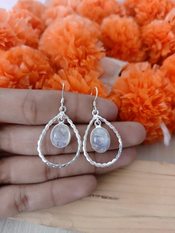 Moonstone clearance earrings etsy
