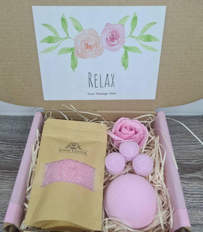 Pamper & Relax Bath Bomb Pamper Hamper Gift Set Box Etsy UK