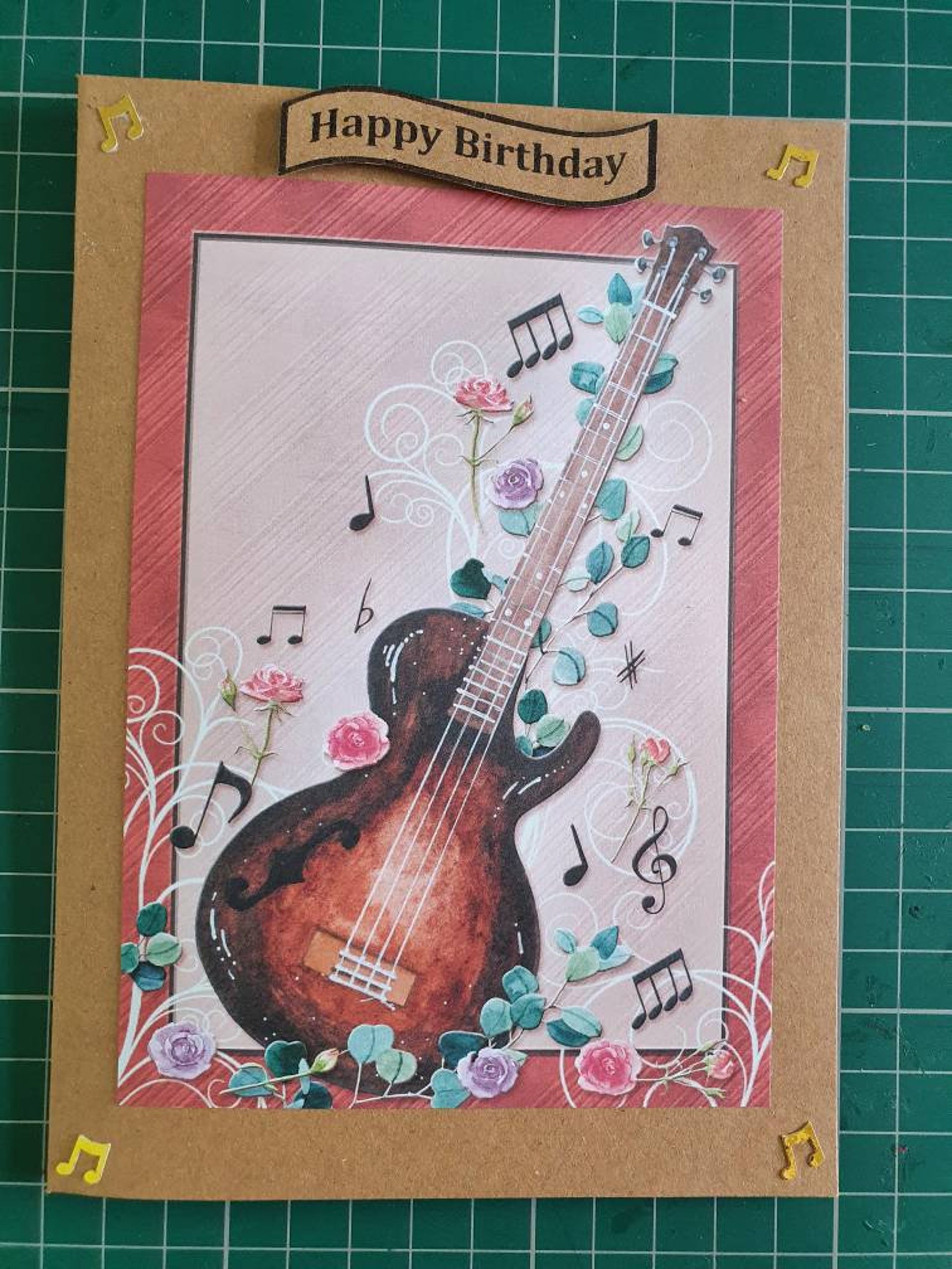 Alles Gute Zum Geburtstag Gitarre Handgemachte alles Gute zum Geburtstag Karte Musik Gitarre | Etsy