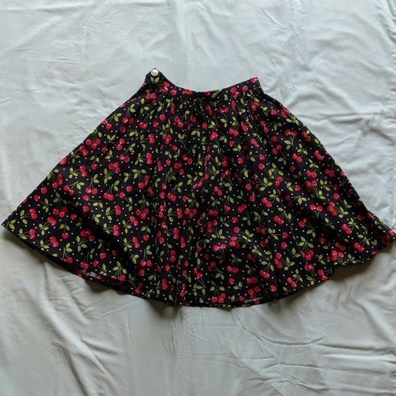 Retro Cherries Circle Skirt | Etsy