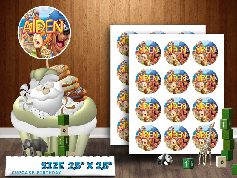 Scooby Doo Cup Cake Toppers Scooby Doo Party Favors Scooby Etsy