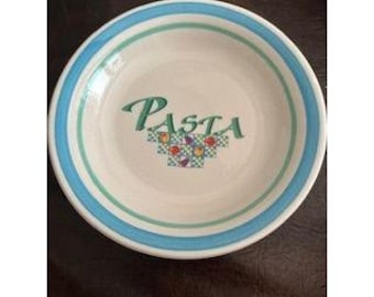 8pcs Italy Roma Ceraminter 8.5” Pasta Serving Bowl, Tomatoes Peppers Squash LARGE