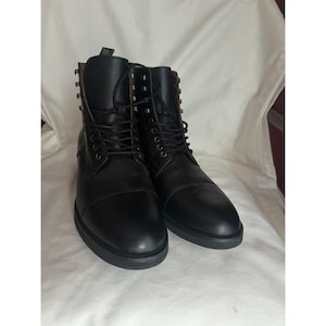 Polo Ralph Lauren Men’s Bryson Leather Cap-Toe Boot Size 10.5 NEW