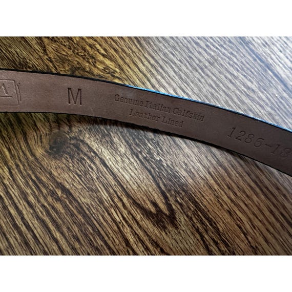 Vintage WCM New York Snakeskin / Python Belt in Blue and  display picture 2