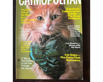 Ejemplar de la revista satírica Catmopolitan de Ilene Hochberg, publicada en 1987 por Pocket Books.