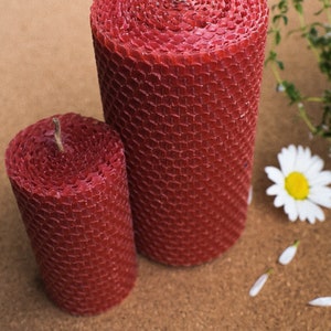 Pure Honeycomb Beeswax Candles. Handmade, handrolled. 100% beeswax image 4