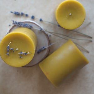Beeswax Pillar Candles / Handcrafted with 100% Pure Natural Beeswax / Rustic Beeswax candles / Beeswax Pillar Candles /