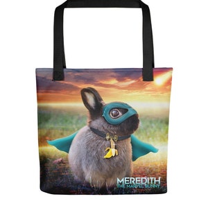 Meredith the Bunny "Superhero" Tote bag