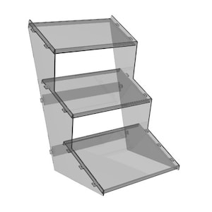 Acrylic Synth stand TypeXIA Triple Tier for Somasynth Pulsar 23, Elektron Octatrack and Elektron Analog Four or of course Other synths