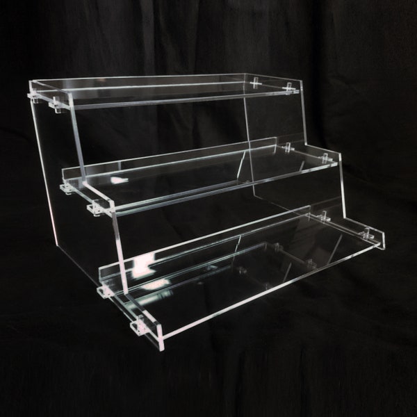 Acrylic Synth Stand Type3 3Tier for Korg Volca/Roland Boutique/Moog Mother, DFAM/Behringer Model D, K2, Pro One, Neutron/Other synths
