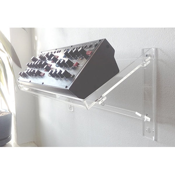Acrylic Wall Shelf Type2 200mm depth /Boutique/Moog Mother, DFAM/Behringer Model D, K2, Pro One, Neutron/Other synths