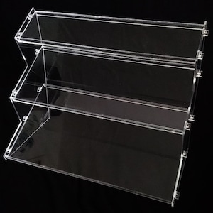 Acrylic Synth stand Type4B Triple Tier Clear for Oberheim Teo5/Roland SH101/Behringer MS1/Behringer RD8/Odyssey Module/Arturia K/Other