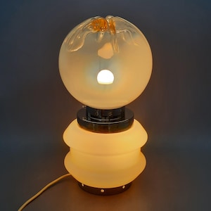 Murano Glass Table Lamp by Mazzega Design, Space Age, Italian Modernism, 1970s