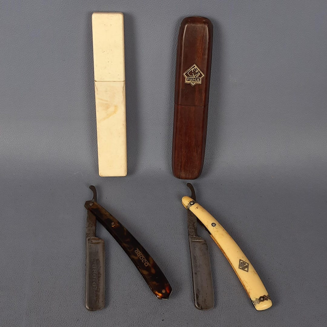 Solingen Traditional Razors Puma Djorr Metal Rare Vintage Display Mid ...