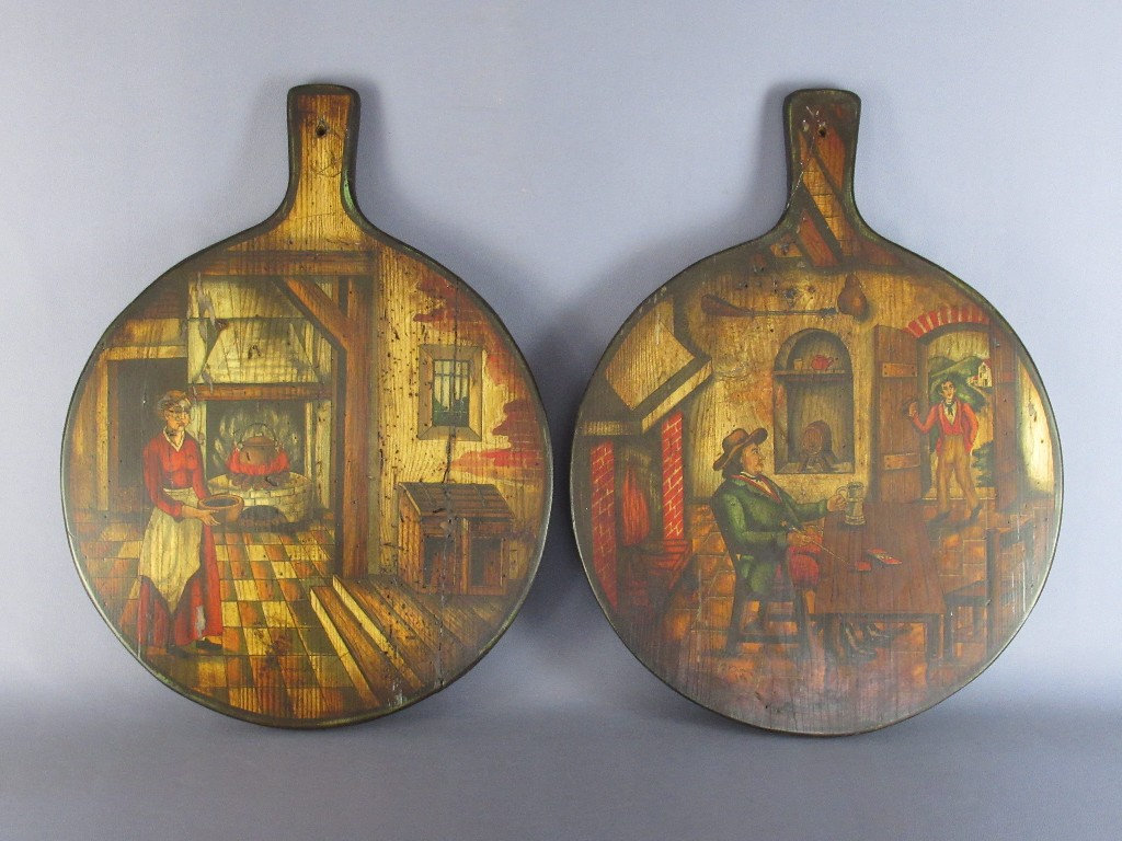 大型油彩画 R.Simonetto【Wood Art】