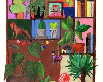 Plant Lover's Shelf Postcard