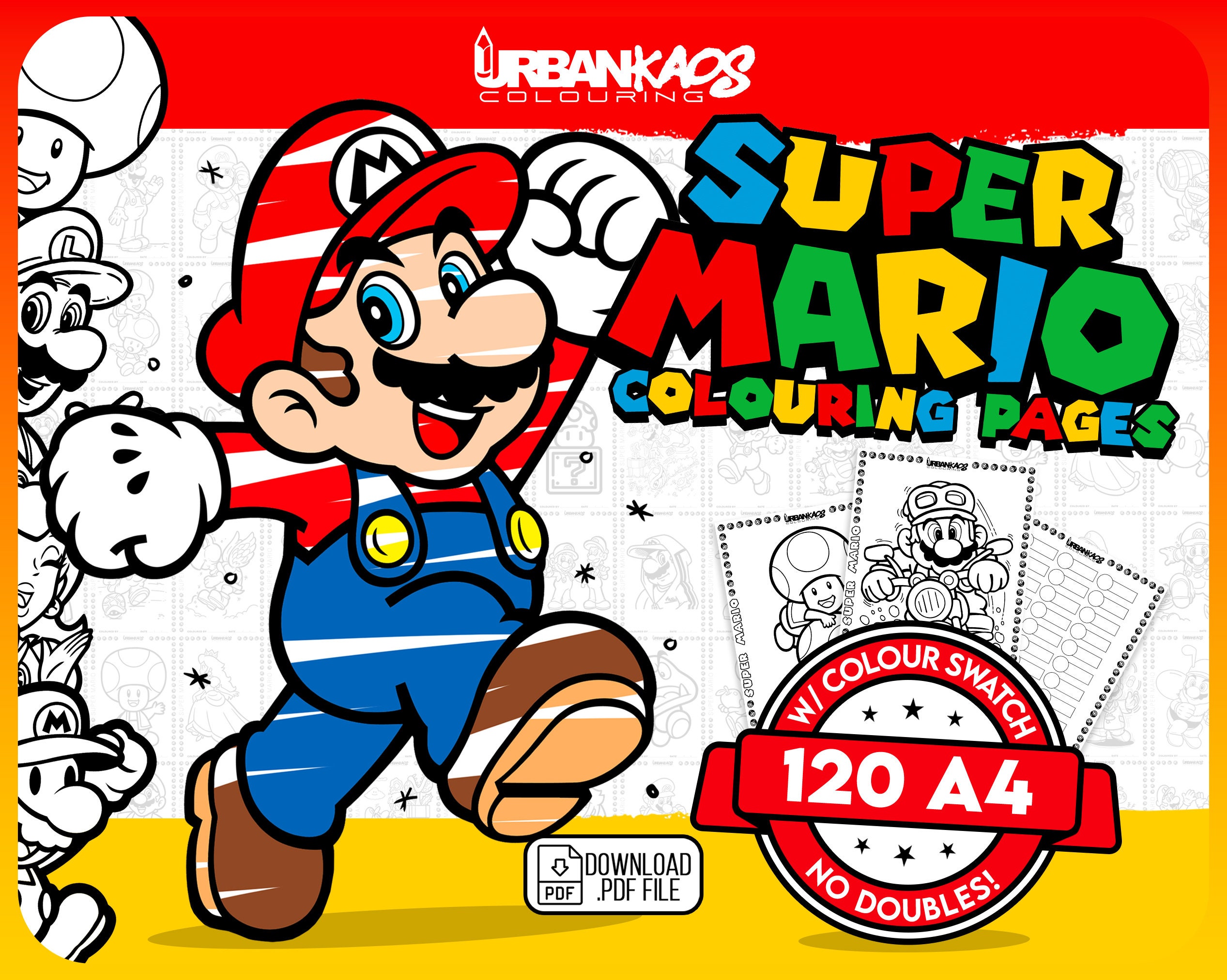 SuperMario Coloring Book: Relax And Enjoy With 100+ High-Quality Coloring  Pages And Amazing Coloring Pages For All Fans I Great Gift For Kids An  (Paperback)