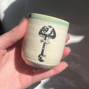 Tiny Green Mushroom Vase