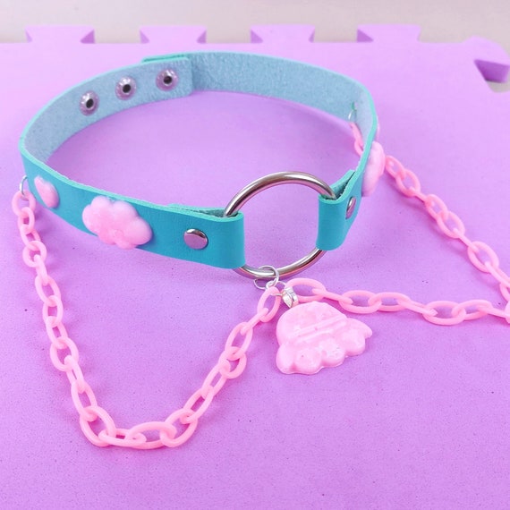Space Ship Choker Blue Pink Etsy Australia