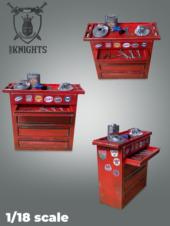 118 Scale Diorama Accessories Desk for Tools With Etsy