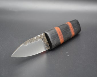 Handcrafted Sgian Dubh/ Forged O1 Tool Steel Blade / Bog Oak and Cocobolo handle