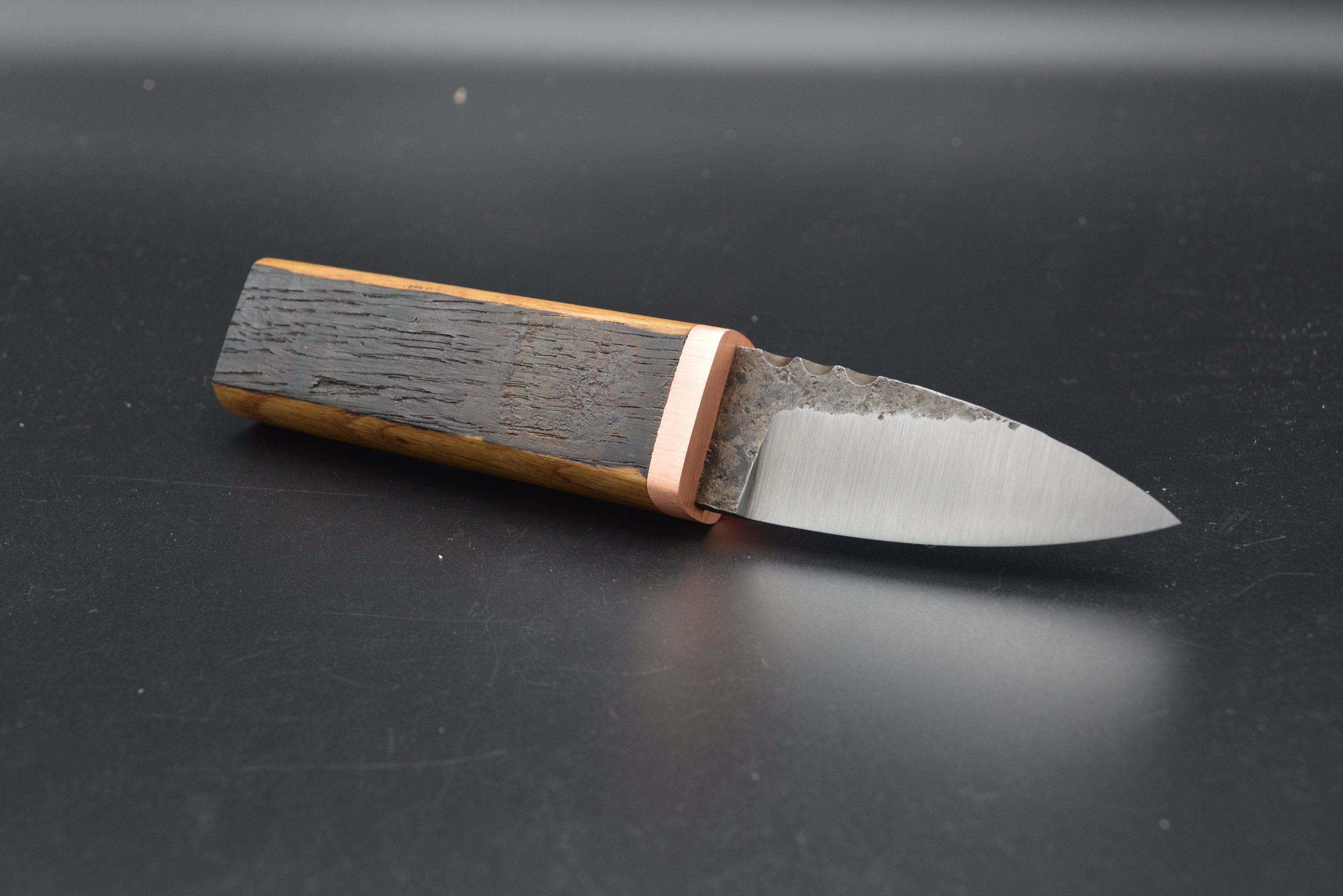 Handcrafted Sgian Dubh/ Forged O1 Tool Steel Blade Whisky Stave