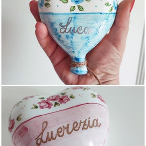 Wall ceramic balloons. Height 9cm width 11cm