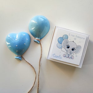 Heart ceramic balloon with magnet