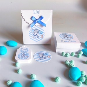 Baby Shower favor Boxes, Baptism Favor Boxes, Elephant favor boxes, Birthday Favor boxes, Customized Boxes, Candies Box