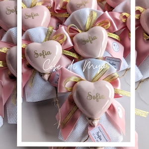 Erstkommunion Gastgeschenke - Keramik Magnet Ballons H 7 cm